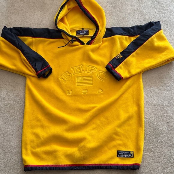 Beverly Hills Polo Club Other - Beverly Hills Polo Club Yellow and Black Hoodie Sweater